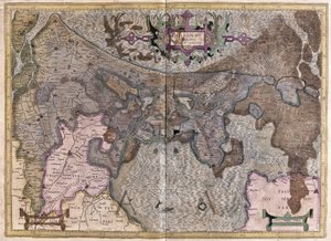 Nizozemsko (rytina od Gerardus Mercator