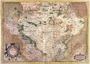 Praha, Česká republika (rytina od Gerardus Mercator