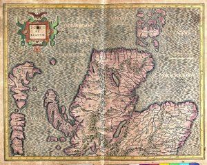 Jižní Skotsko, Velká Británie od Gerardus Mercator