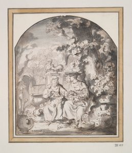 Vertumnus a Pomona od Gerbrand van den Eeckhout