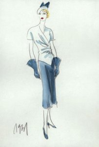 Dámská móda 1931, sukně a halenka / G. Hartung