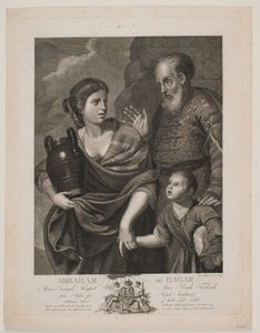 Abraham a Hagar od Gerhard Ludvig Lahde