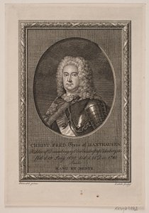 Dánsky: Christian Frederik hrabě z Haxthausenu od Gerhard Ludvig Lahde