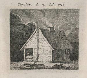 Dům s hromosvodem od Gerhard Ludvig Lahde
