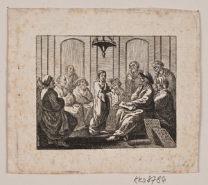 Kristus v chrámu od Gerhard Ludvig Lahde