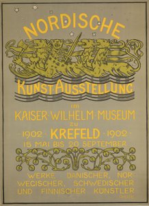 Nordische Kunstausstellung im Kaiser Wilhelm Museum 1902 od Gerhard Munthe