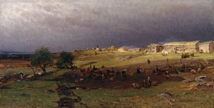 Sbírání brambor od Gerhard Peter Frantz Vilhelm Munthe