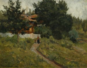Žena a dítě od Gerhard Peter Frantz Vilhelm Munthe