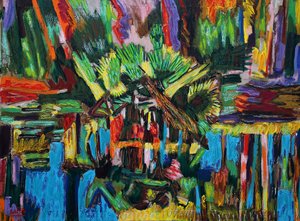 Estuario Abstracto.2018 (olej na plátně)