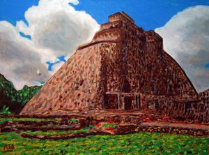 Pyramida kouzelníka,2019 (olej na plátně) od Gerhardt Isringhaus