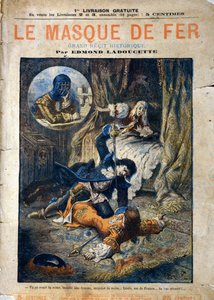 Le Masque de Fer, obálka románu Edmonda Ladoucetta, vycházející po částech na konci 19.