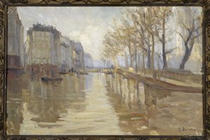 Quai Montebello (povodně 1910) od Germain Eugene Bonneton