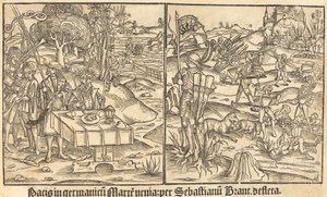 Alegorie války a míru od German 15th Century