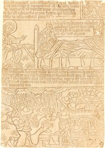 Apokalypsa Jana, list 42 od German 15th Century
