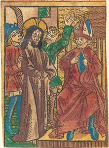 Před Kaifášem od German 15th Century