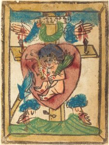 Kristus Dítě v Nejsvětějším Srdci od German 15th Century