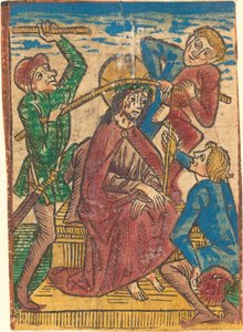 Kristus korunovaný trním od German 15th Century