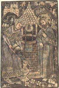 Kristus a žena Samaří od German 15th Century