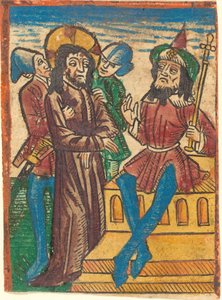 Kristus před Pilátem od German 15th Century
