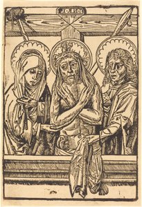 Kristus mezi Marií a Janem od German 15th Century