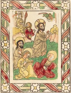 Kristus na hoře Olivetské od German 15th Century