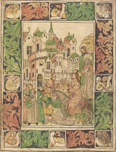 Kristův vjezd do Jeruzaléma od German 15th Century