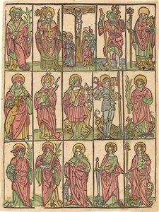 Čtrnáct pomocných svatých od German 15th Century