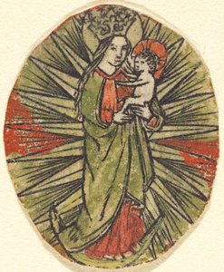 Madonna a dítě od German 15th Century