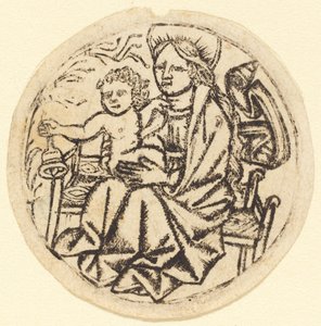 Madonna a dítě se zvonkem od German 15th Century