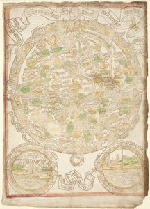 Mapa světa od German 15th Century