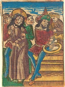Pilát si myje ruce od German 15th Century