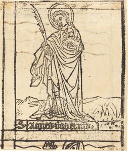 Svatá Anežka [verso] od German 15th Century