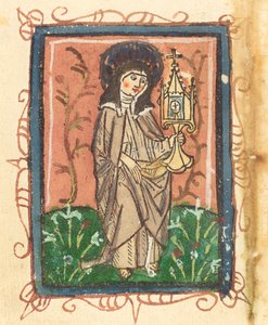 Svatá Klára z Assisi od German 15th Century