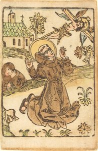 Svatý František přijímá stigmata od German 15th Century
