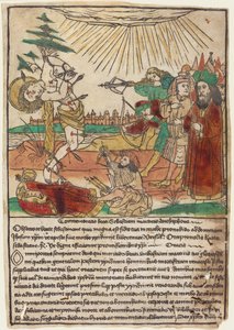Svatý Šebestián od German 15th Century