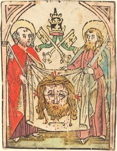 Svatí Petr a Pavel se Sudarium od German 15th Century