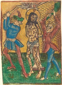 Bičování Krista od German 15th Century