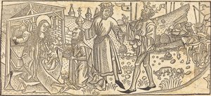 Klanění tří králů od German 15th Century