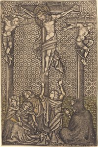 Ukřižování od German 15th Century or Master with the Crossed Clubs