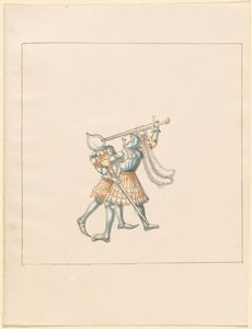 Freydal, Kniha klání a turnaj císaře Maxmiliána I.: Pěší boje (Třety) (III. díl): Deska 160 od German 16th Century