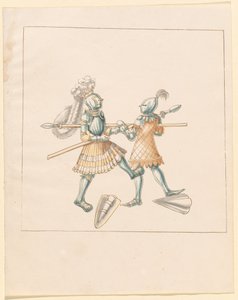 Freydal, Kniha klání a turnaj císaře Maxmiliána I.: Pěší boje (Třety) (III. díl): Deska 151 od German 16th Century