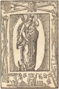 Madonna a dítě od German 16th Century