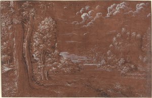 Říční krajina od German 16th Century