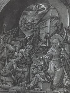 Narození Krista [verso] od German 16th Century