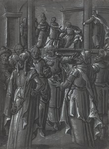 Velekněz před Pilátem [verso] od German 16th Century