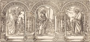 Kristus a jeho učedníci IV od German 16th Century after Martin Schongauer