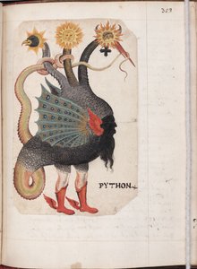 Python z: Alchymistické a rosekruciánské kompendium, asi 1760