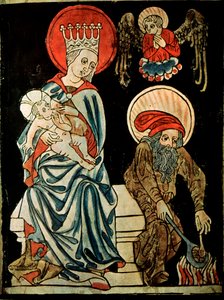 Odpočinek na letu do Egypta, c1410 od German Master