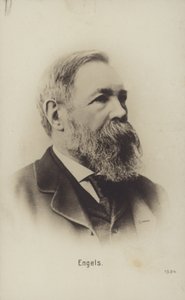 Friedrich Engels (1820-1895), německý politický teoretik, sociální vědec a spisovatel (čb fotografie) od German Photographer
