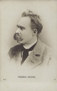 Friedrich Nietzche (1844-1900), německý filozof a spisovatel (čb fotografie) od German Photographer